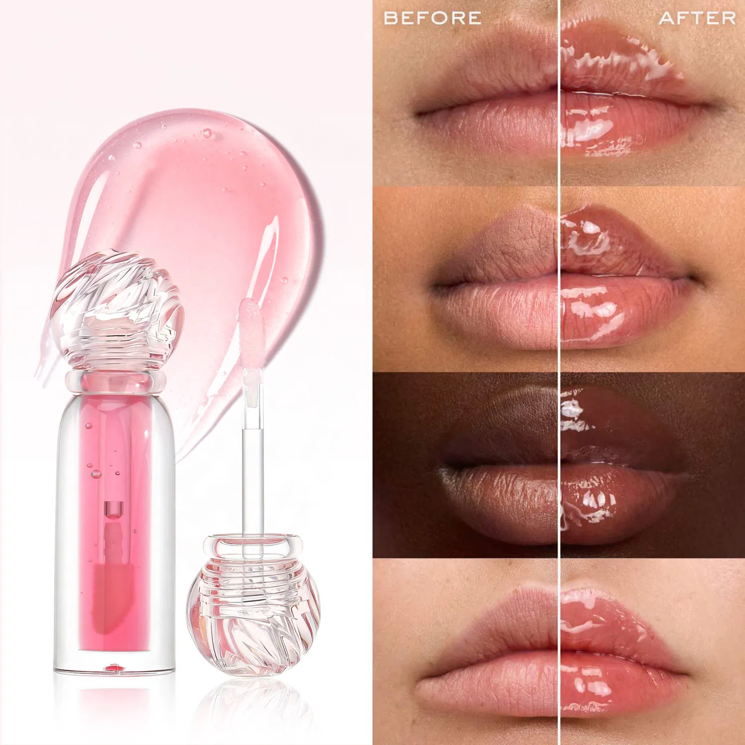 Strawberry Watermelon Mineral Moisturizing Nourishing Lip Oil All Skin Types Lip Oil