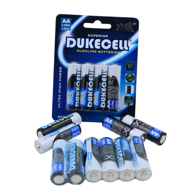 1.5V 380mins AA Am3 Lr6 Super Alkaline Batteries Dry Cell Battery Heavy Duty High Power for electronic equipment