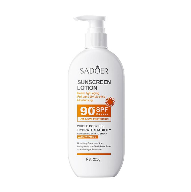 Online Wholesale and Retail Sun Protection Repair Sunburn Waterproof Sunscreen SPF 90+ Sunblock Sunscreen Strong Lasting 22 Hours Moisturizing Sunscreen Lotion