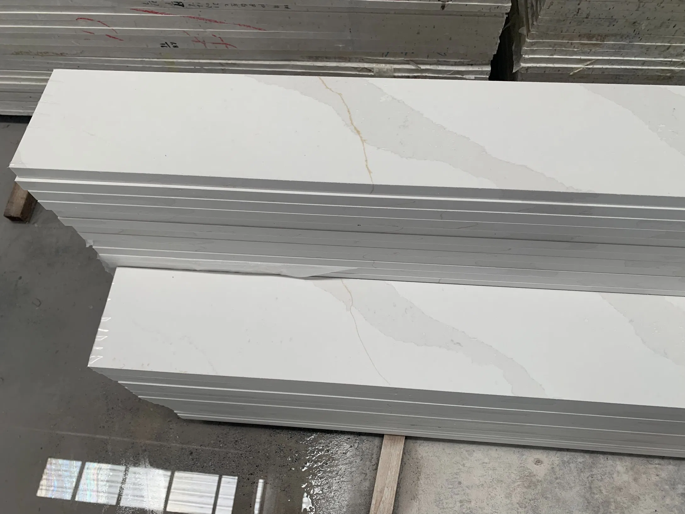 Sale Items Calacatta Stone Quartz Slabs Kitchen Sink Countertop