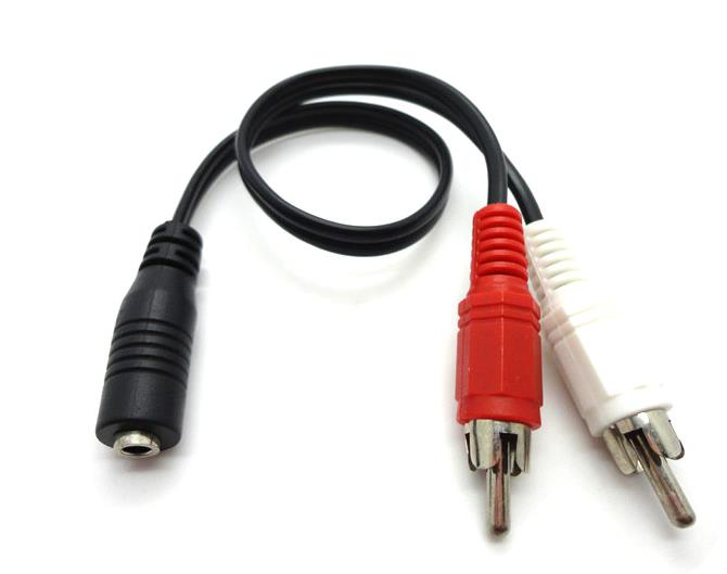 Audio Adapter 3.5mm Jack Female - 2 RCA Male