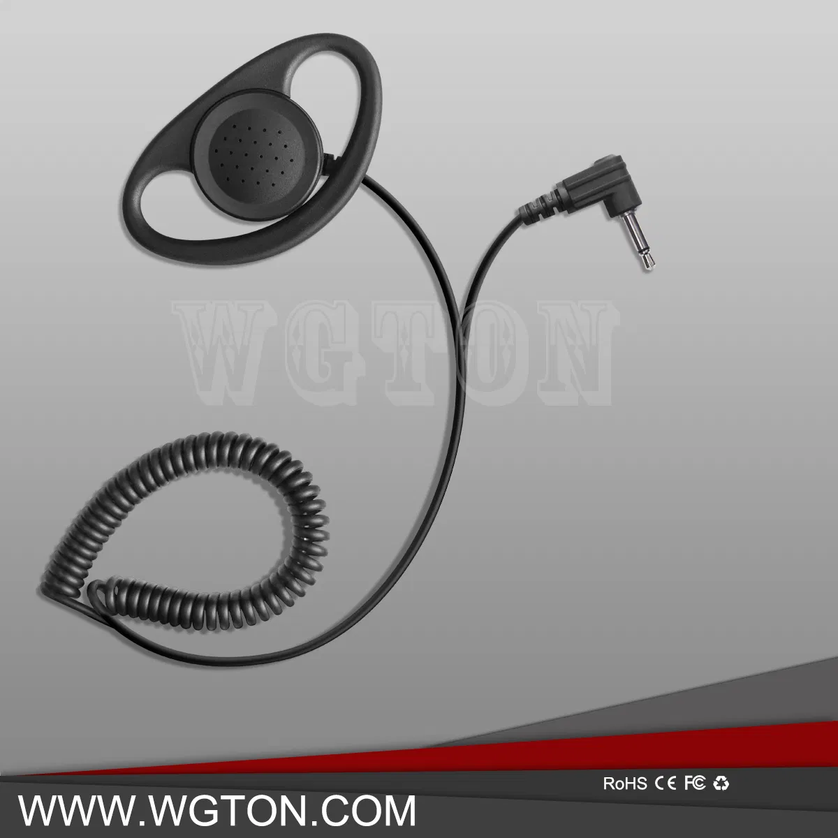 Наушник-гарнитура с крючком для рации