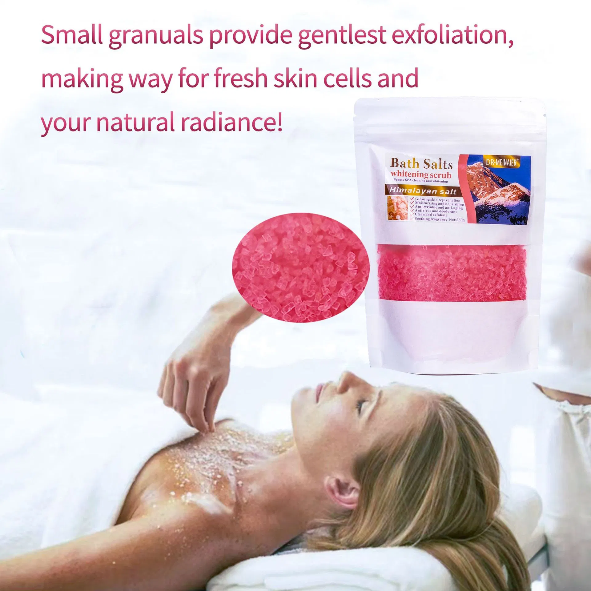 OEM Natural Sea Salt Body Scrub SPA Deep Clean Bath Salts Whitening Exfoliator