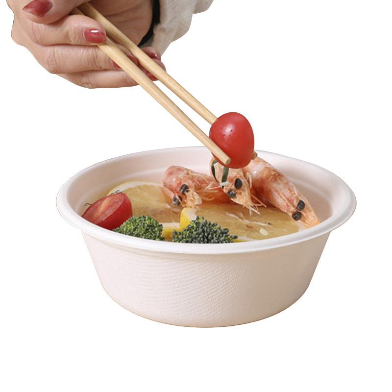 16oz Sugarcane Bagasse Bowl Biodegradable Food Container Soup Bowl