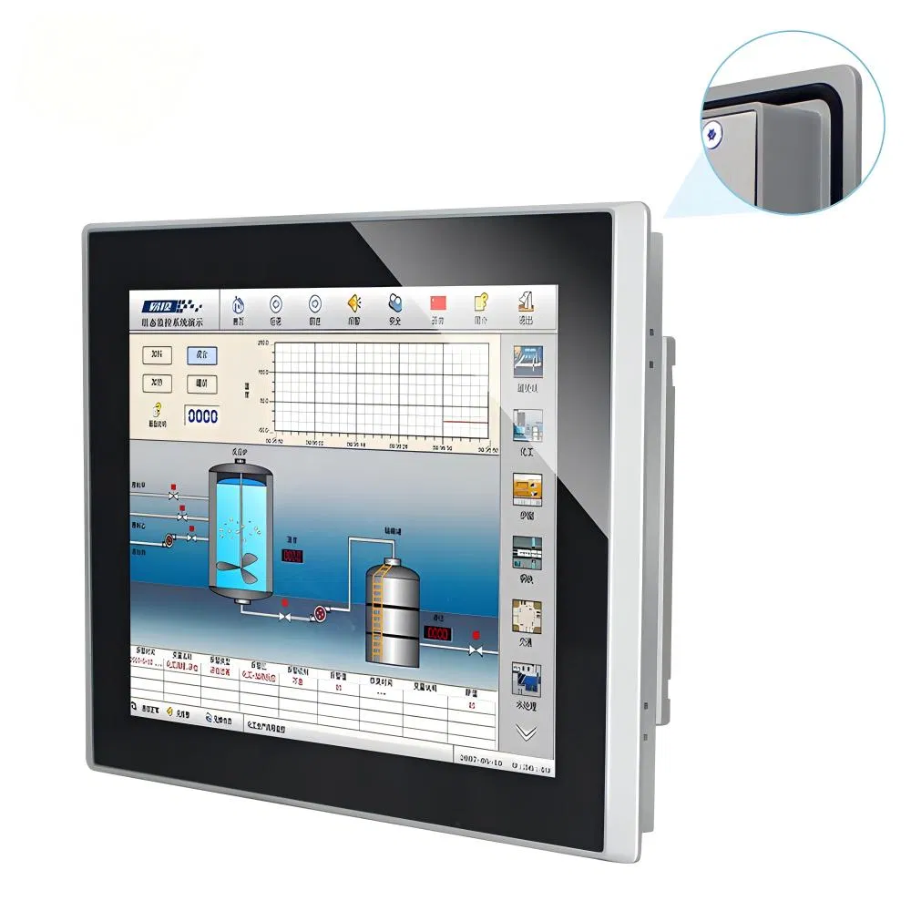 High Resolution Waterproof 1920X1080 12.1" Android Wall HMI LCD Display Capacitive Touch Panel Monitor VGA/DVI/USB New