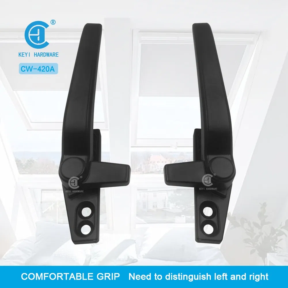 Window Hardware Aluminum Alloy Window Handle Flat Lock Handle