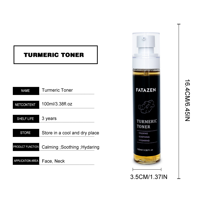 Organic Vitamin C Moisturizing Skin Care Deep Hydrating Repair Turmeric Face Toner