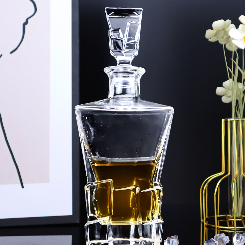 Wine Whiskey Brandy Tequila Vokda Unique Crystal Glass Whisky Decanter