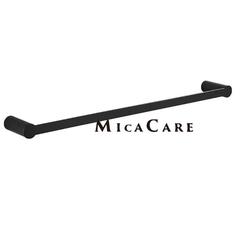 Sleek Black Wall-Mounted Toothbrush Cup Holder with Frosted Glass