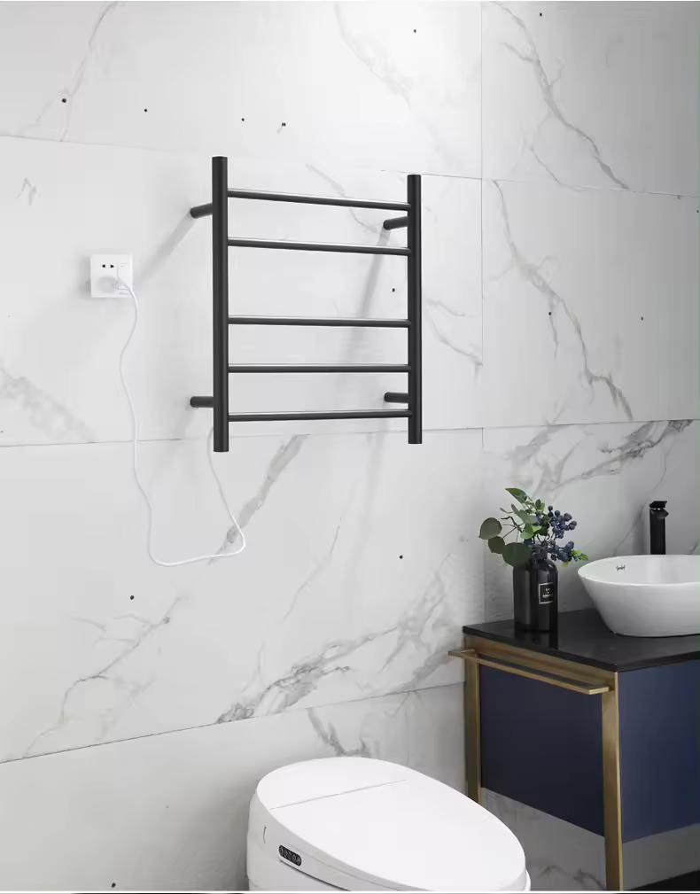 Towel Rail Shelves Stainless Steel Electric Heated Clothes Racks