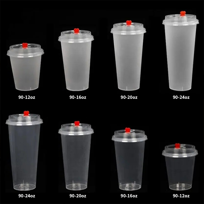 High Quality Disposable Milk Tea 90 Calibers Injection Cup