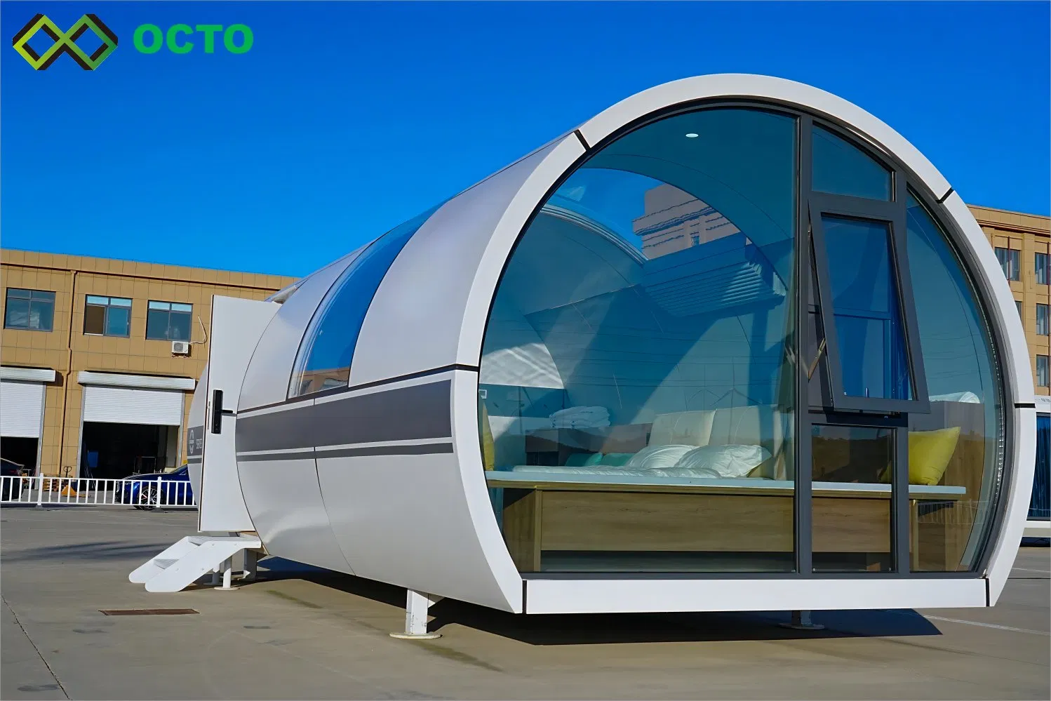 2024 Hot Sales Wholesale Indonesia Custom-Made China High Quality Tempered Glass Prefab House