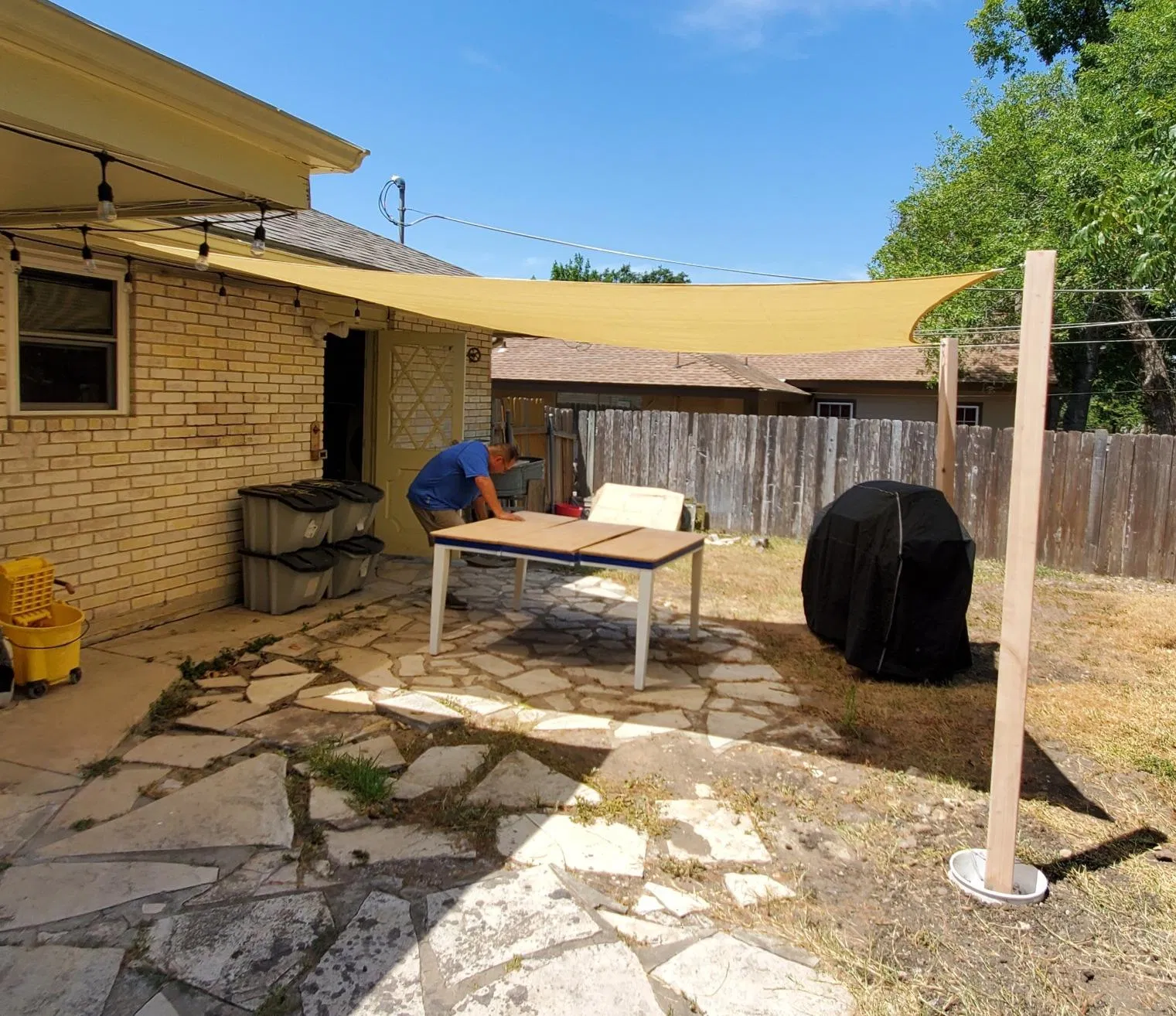 Heavy-Duty Sun Protection Sail for Gardens and Decks