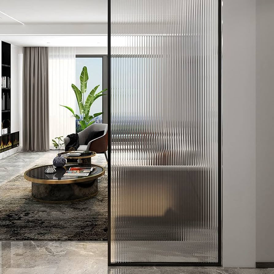 High Quality Interior Decorative Fluted Tempered Glass Panels for Shower Screen