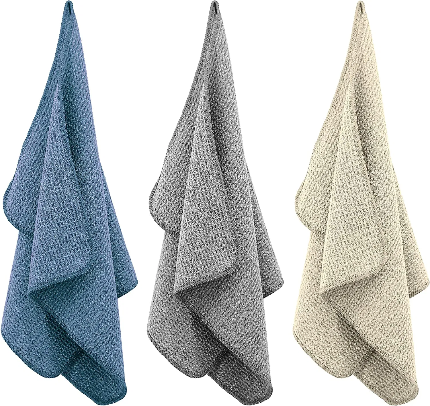 Polyester Waffle Weave Soft and Absorbent Dish Towels