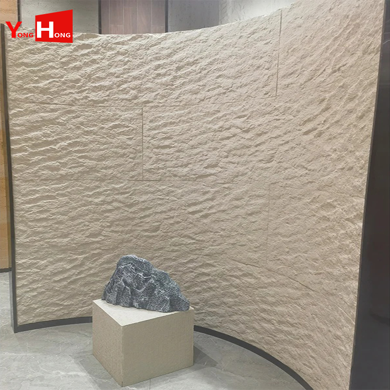 Soundproof Flexible Wall Panel Artificial Marble Soft PU Stone Polyurethane Rock Wall Panel