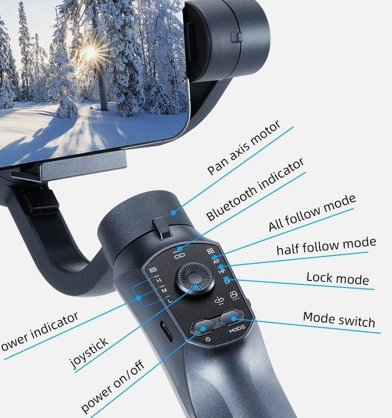 Монопод F10 PRO с Power Bank и стабилизатором