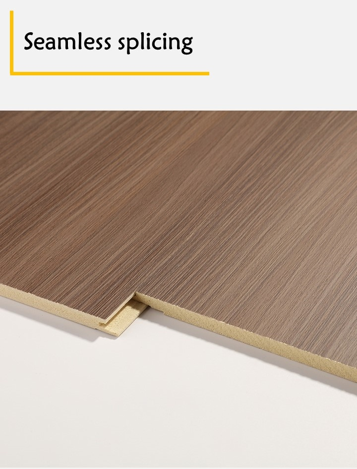 High-Glossy Bamboo Charcoal Wood Seamless Marble Sheet Wall Panel for Modern Interiors with Eco-Friendly