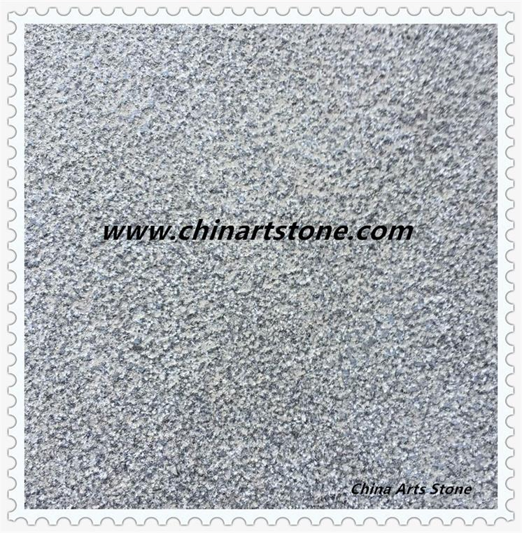 Chinese Golden Grey and White Flamed Bush-Hammered Granite Floor Tile