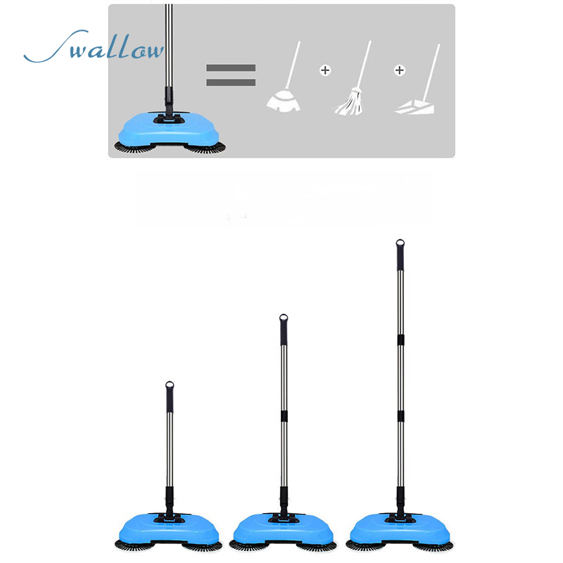 Broom Magic Manual for The Fireside, Sweeper's Flooring with Spinning 360 Degree Feedback and Dustpan Set