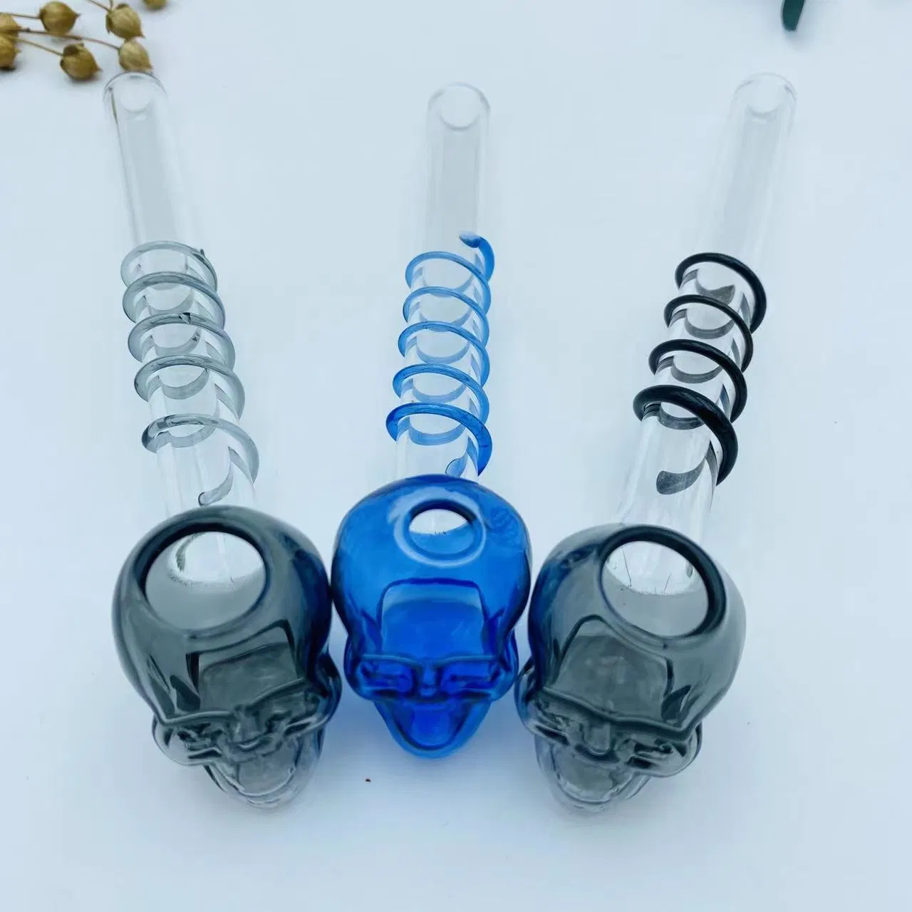 Cheap Galss Colors Smoking Pipe Pyrex Hand Make Glass Oil Burner Pipe