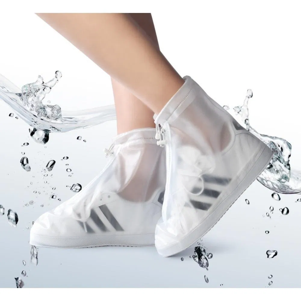 Anti-Slip Silicone Rain Shoe Cover Reusable Ankle Length Rain Boots Wyz20348