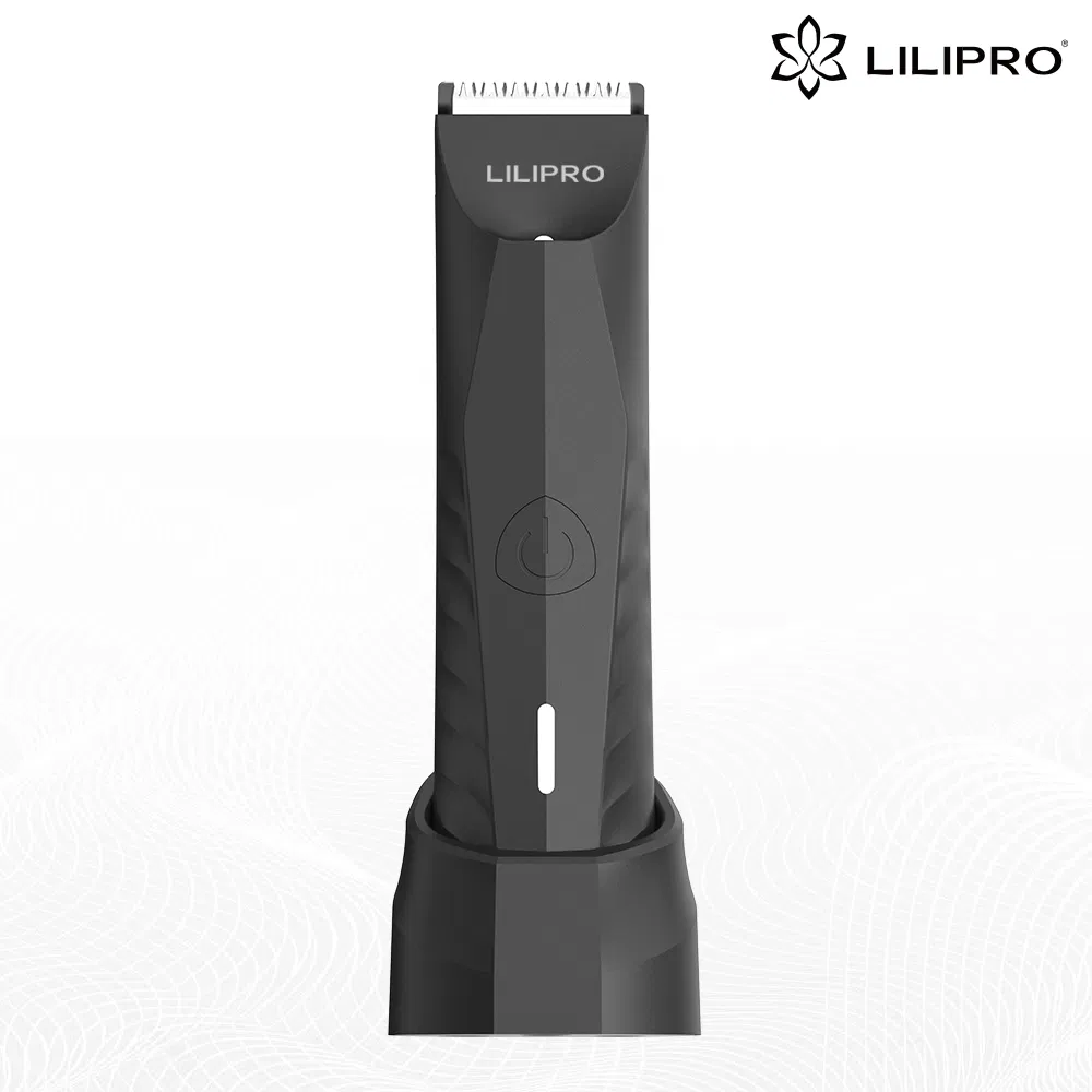 Lilipro B4 Figure and Bikini Line Trimmer Females Damp/Dry Zero Nicks Electrical Body Hair Clipper for Males Water-Resistant Cordless Pubic Hair