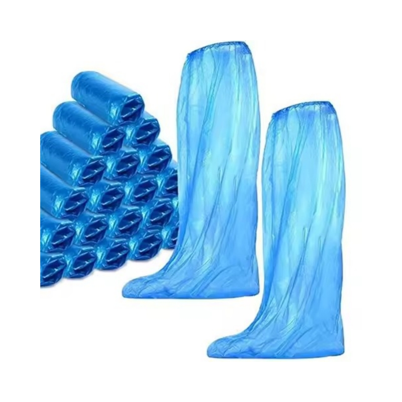 PE Farm Disposable Tansparent Blue White Shoes Covers