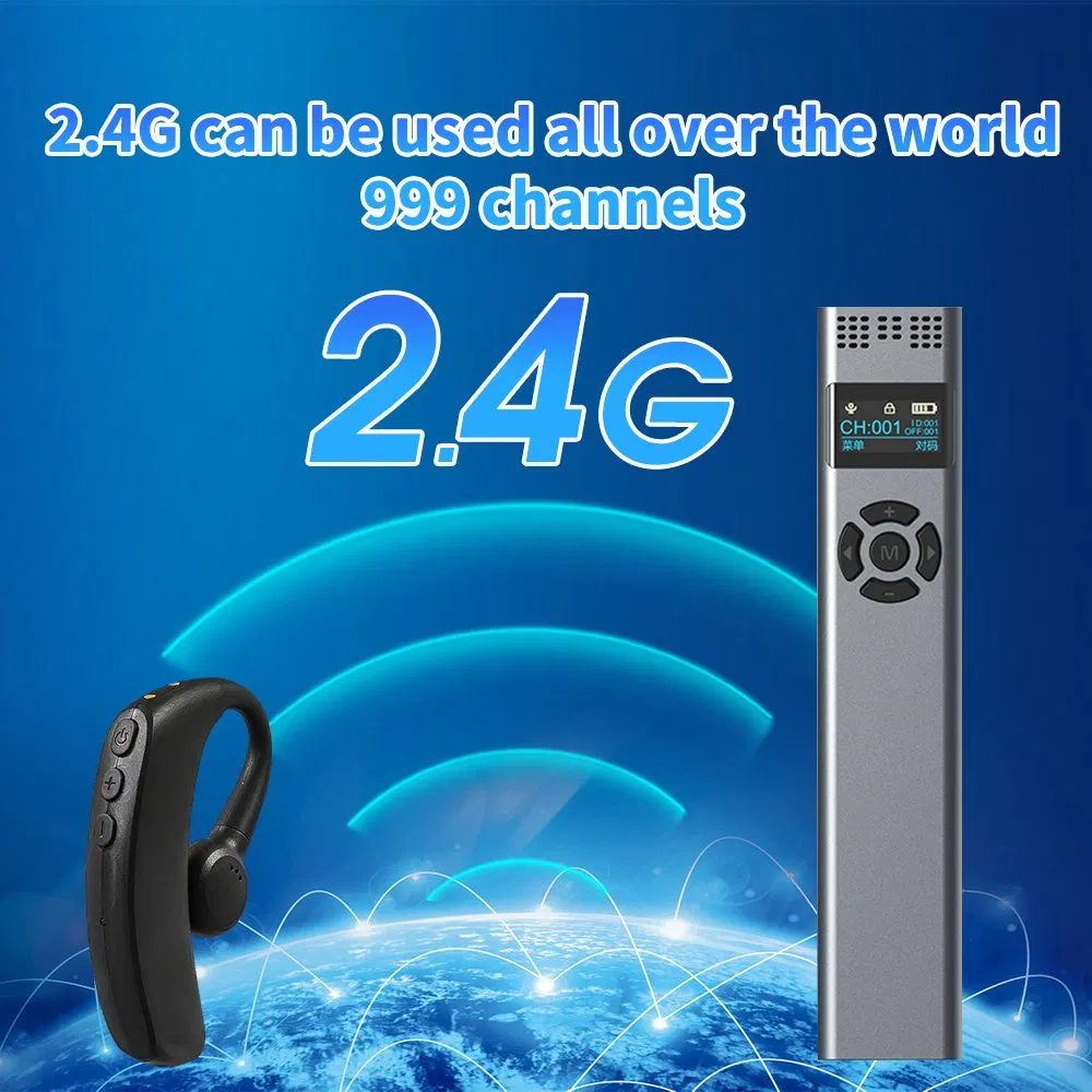 Беспроводная туристическая система 2.4 ГГц, 999 каналов