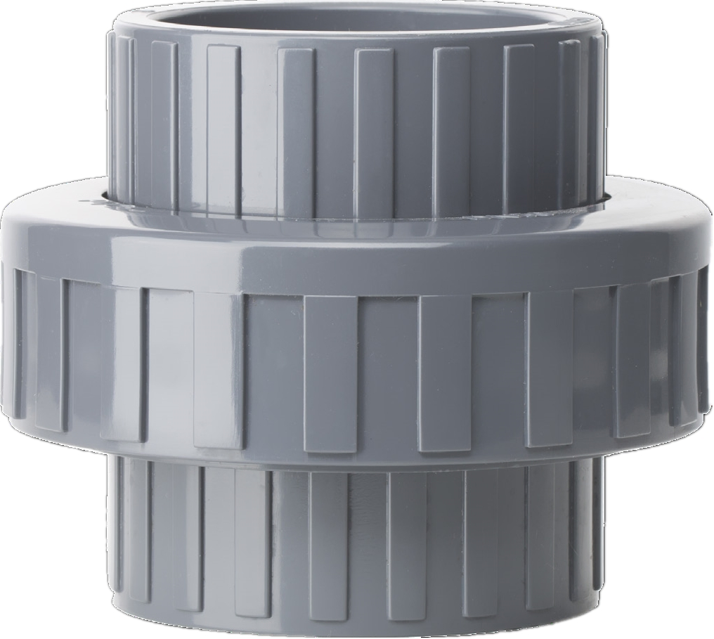 High Quality PVC Screwed Coupling Union UPVC Female Threaded Union Plastic BSPT Thread Union (1/2"- 4") JIS Standard Pn16