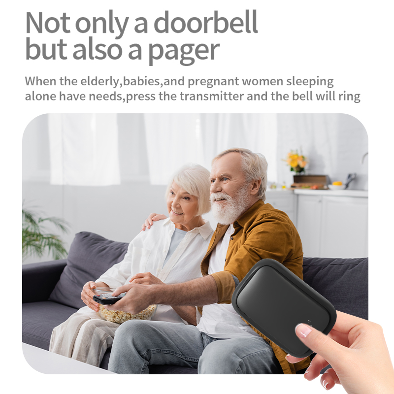 No-Battery Economic Kinetic Wireless Doorbell with 32 Ringtones