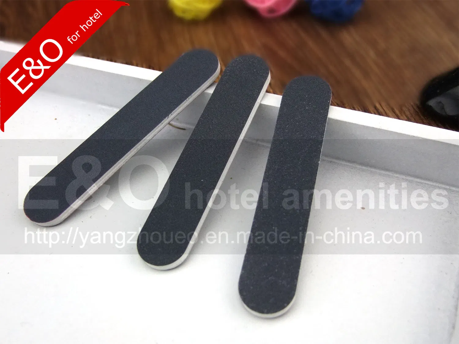 Hotel Amenity Gray Color Short Emery Board Nail File