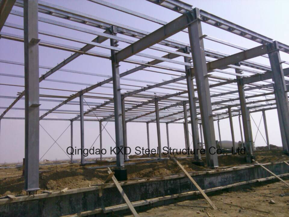 Prefab Light Steel Structure Supermarket Shop Mall Building with Glass Curtain Wall