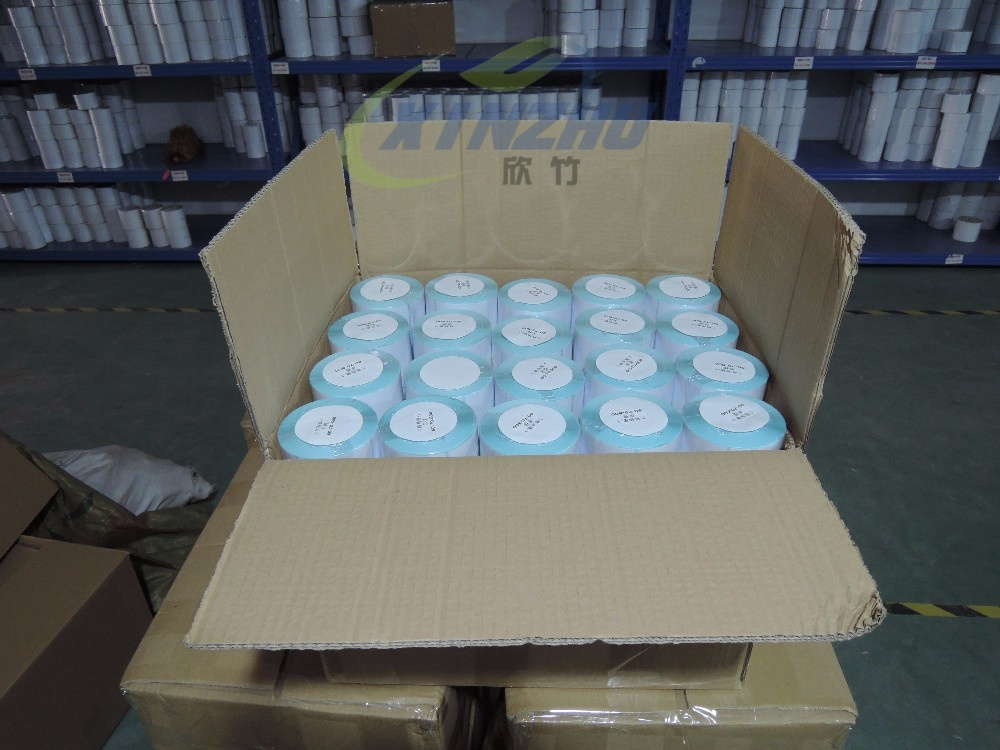 Customized Design of 57X30, 58X40, 60X40, 100X100 Self-Adhesive Thermal Label Barcode Stickers