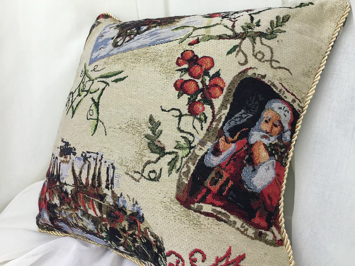 Christmas Santa 45*45cm Pillow Cases Cushion Covers for Sofa Decor