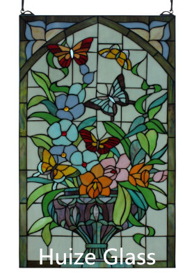 Custom Handmade Church Glass Tiffany Stained Glass Leadlight Window Panel