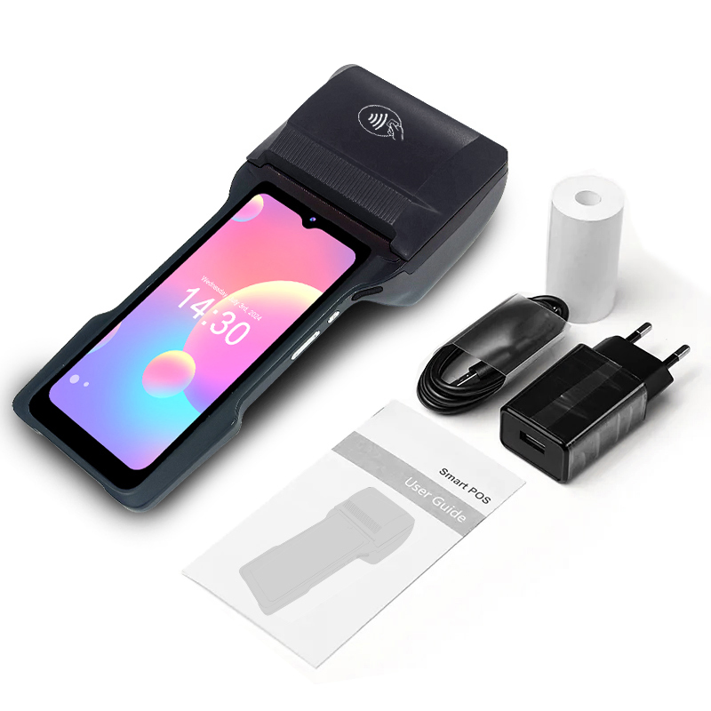POS-T6 Ocom Handheld Android POS Terminal with Thermal Label and Receipt Printer