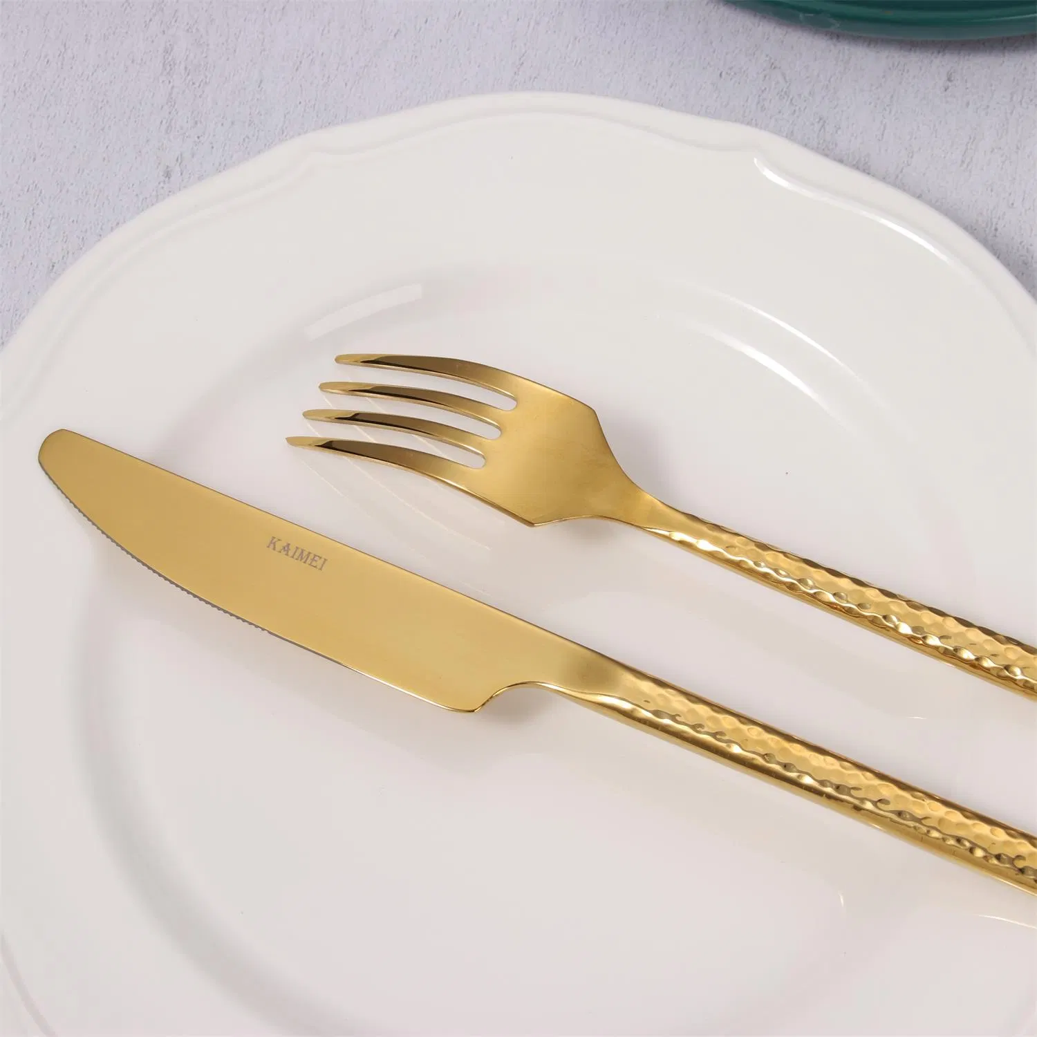 China High Quality Stainless Steel Gold Flatware Restaurant Cutlery Set