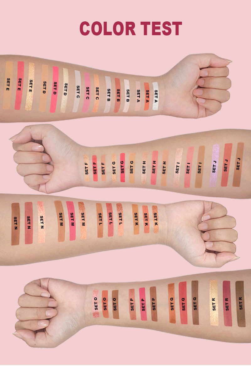 Private Label Silky-Smooth Long-Wearing Multi-Purpose Vegan High Pigment Mineral Highlighter Blush Contour Makeup Palette