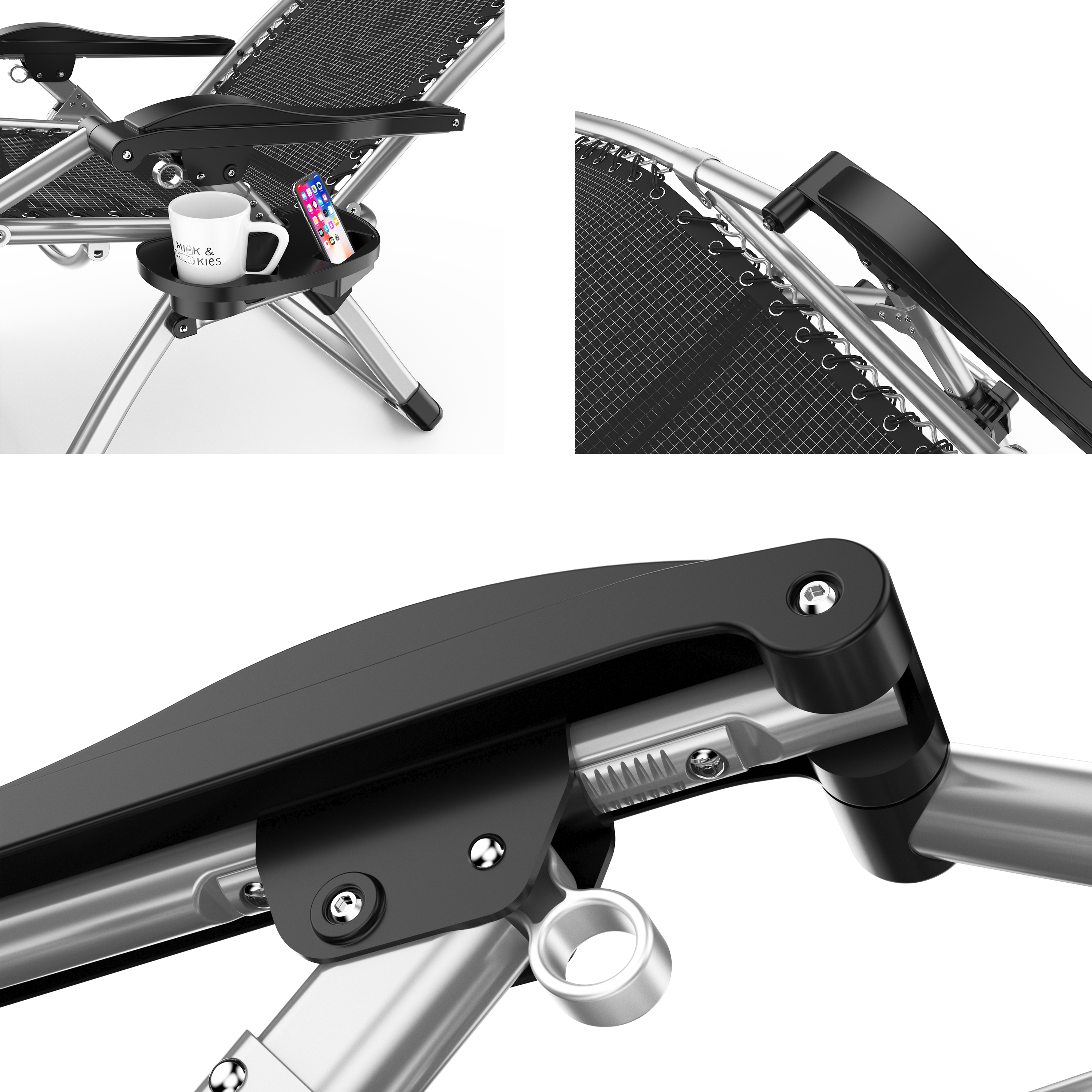 Шезлонг складной с подушкой для террасы и пляжа Солнечный сад