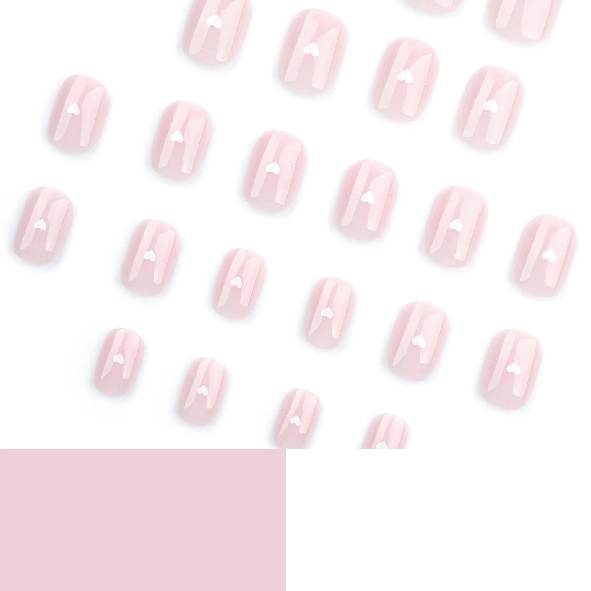 OEM Design Artificial False Nails Natural Square Press on Fake Nail