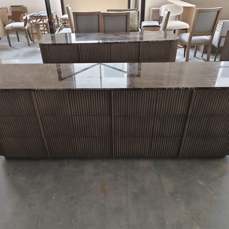 Мебель для гостиной дерево мрамор с ящиками