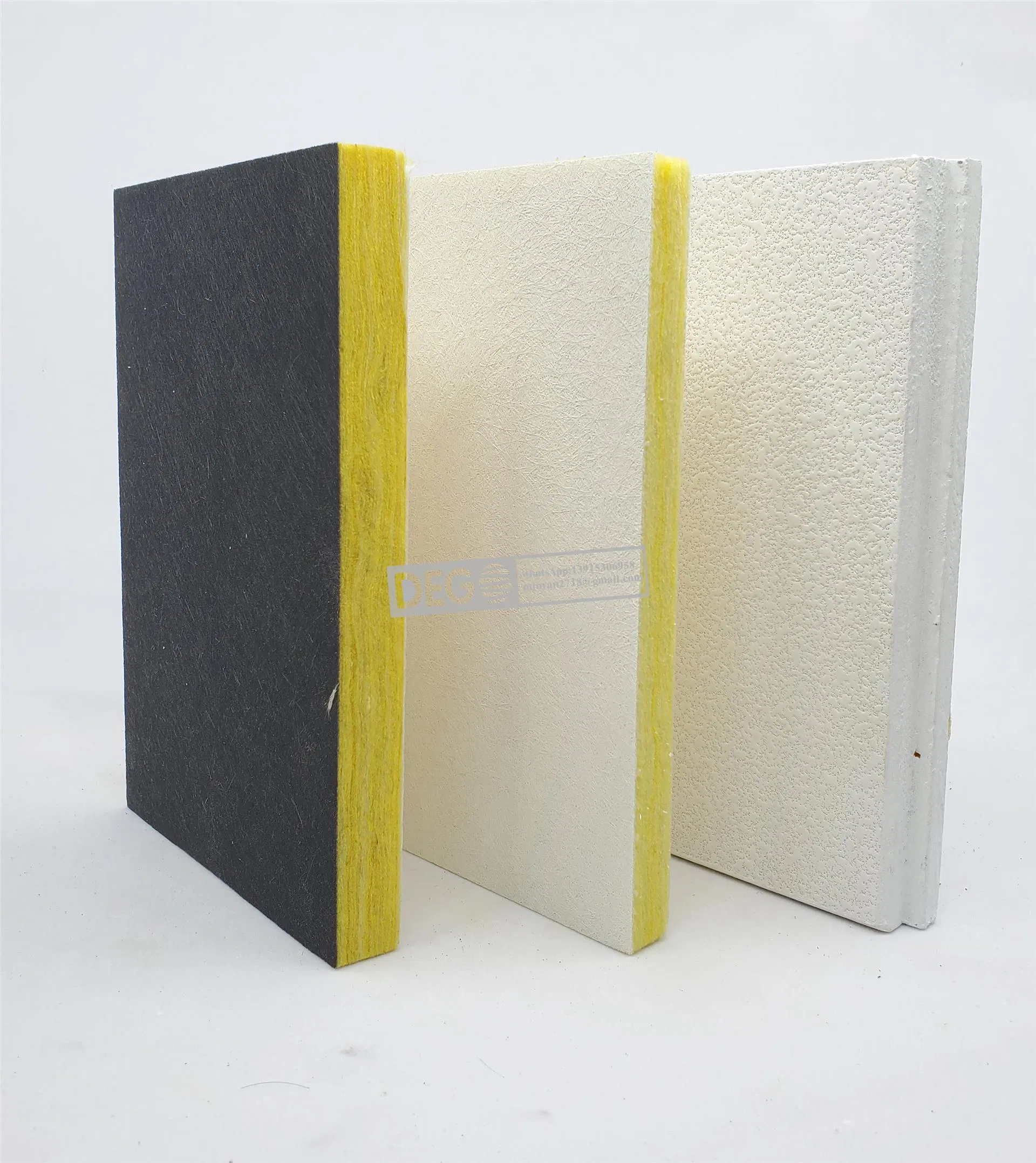 600*600mm Black Color Customization Sound-Absorbing Fiberglass Ceiling Tiles