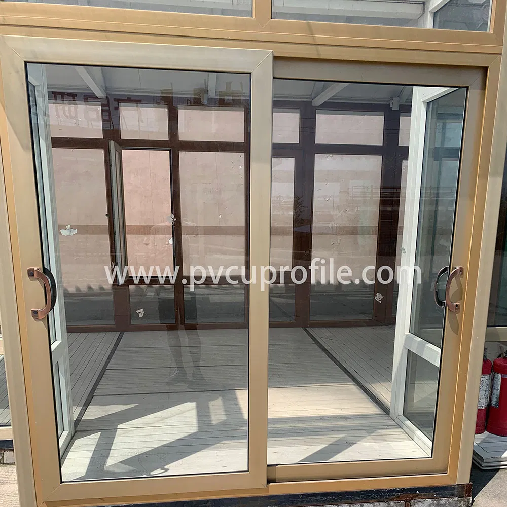 Double Glazed Glass Sliding Screen Door UPVC Patio Door