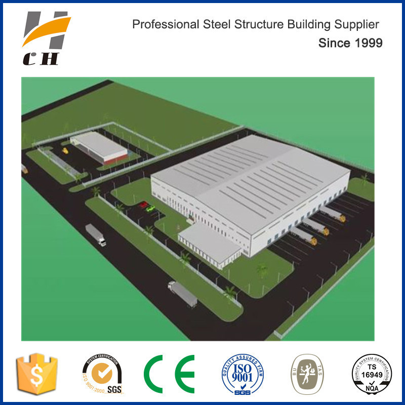 Prefab/Prefabricated Large Span Metal Frame Light Weight Steel Structure Frame Warehouse Building Design