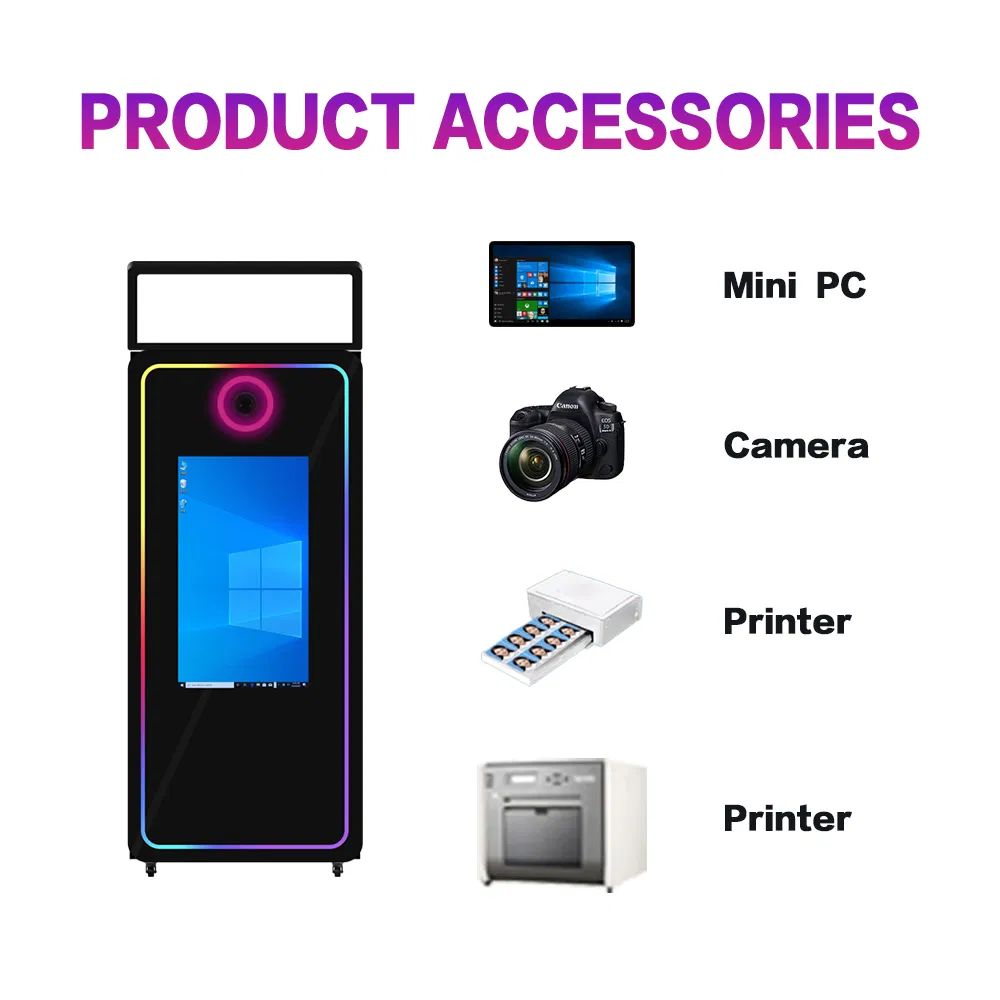 Фотобудка с зеркалом 70 дюймов для свадьбы и вечеринок