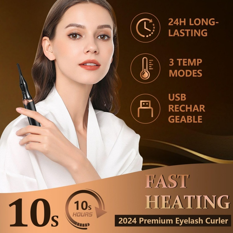 Factory Wholesale 2 in 1 USB Electric Heated Eyelash Curler