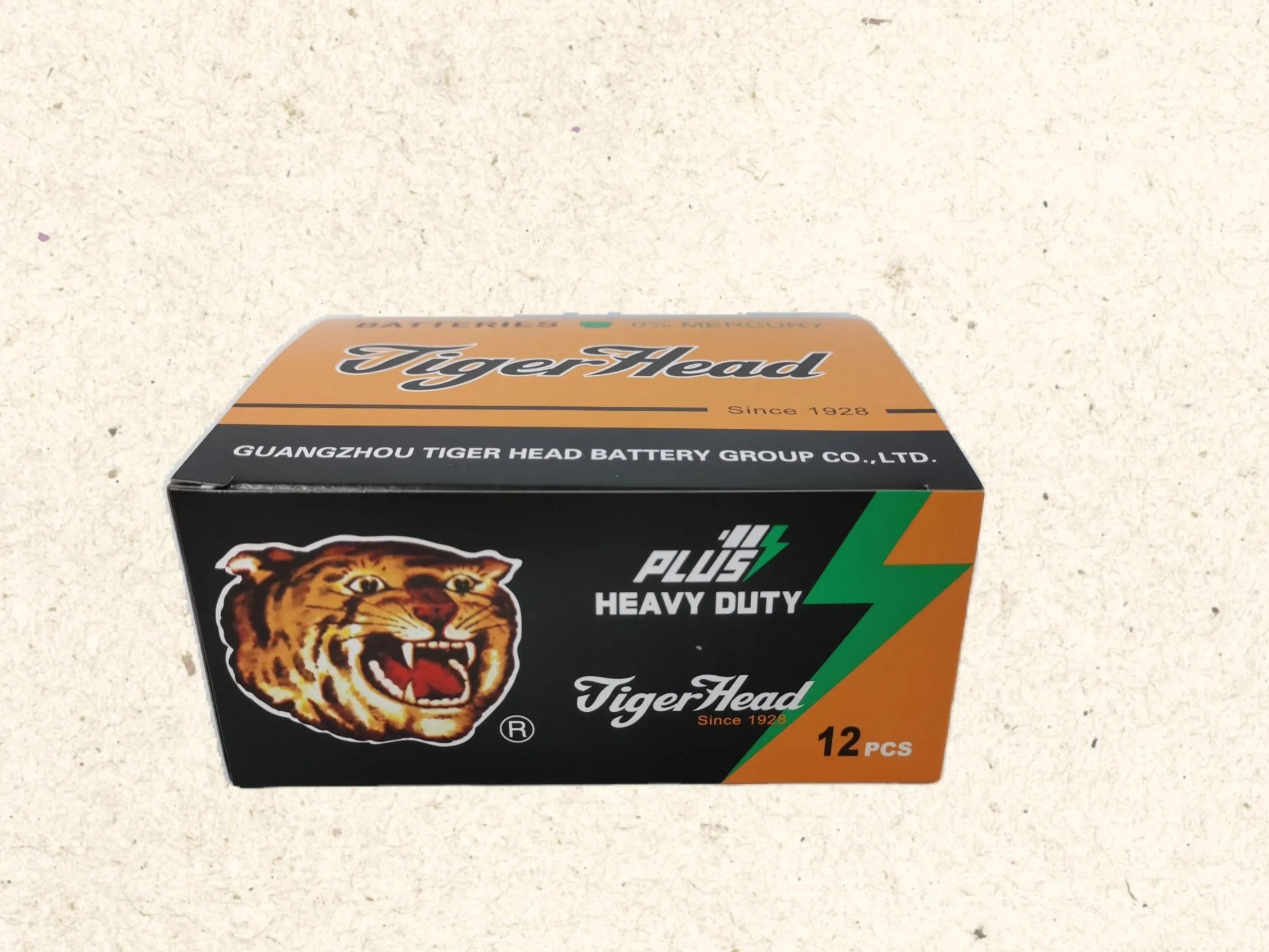 Батарейка R20P Tiger Head, солевая, 1.5В