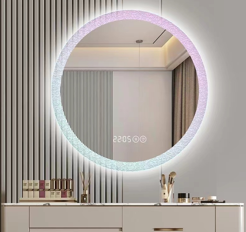 Bathroom Mirror with Lights - LED Shower Mirror, Anti-Fog, Wall-Mounted/Suction Cup Options, Easy Installation