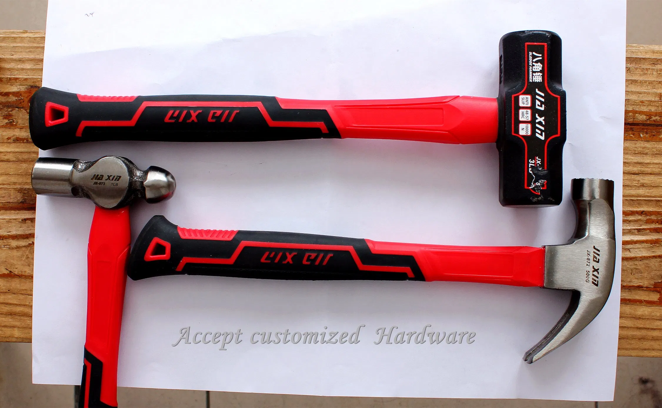 British Type Claw Hammer with Fiber Glass Handle